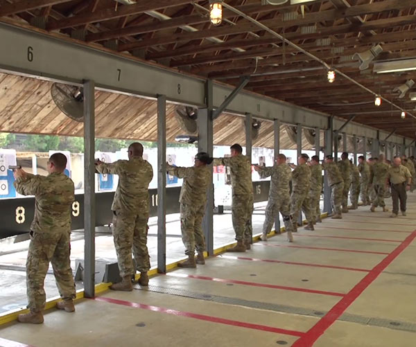military shooting range training classess